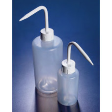 AZLON WASH BOTTLE, NARROW NECK, SQUARE SHOULDER, 250 ML, WHITE CLOSURE, LDPE, Pack of 5