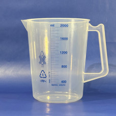 Plastic PP Measuring Jug, printed graduations, 2000ml, EACH