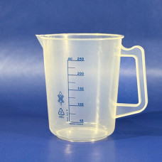 Plastic PP Measuring Jug, printed graduations, 250ml, EACH