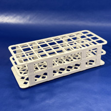 Plastic Test Tube Rack PP, White, 21mm x 40 holes (4x10), EACH