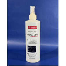 Ethanol Undenatured 70% AR (CAS 64-17-5) ER70U PERMIT REQUIRED, UN No 1170, DG Class 3, Gamma Sterile, 500ml Spray Pack