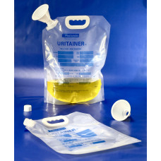 Plastainers Uritainer 5L, 24 Hour Urine Collection System with Disposable Funnel