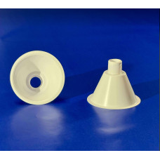 Disposable White Plastic Funnel, Stem OD Diam 22mm, EACH