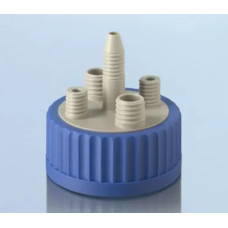  Spare screw cap set for GLS 80 stirred reactor (blue/grey), EACH