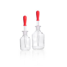  Dropping bottle, with interchangeable pipette, clear, soda-lime-glass, 100 ml, EACH