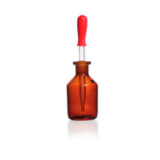  Dropping bottle, with interchangeable pipette, amber, DURAN®, 100 ml, EACH