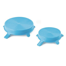 DURAN Silicone lid, Colour CYAN, Sizes XL & XXL, Bag of 2 lids