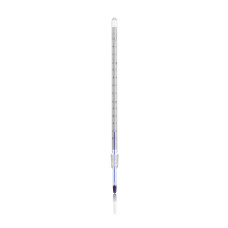 QUICKFIT Thermometer, spirit filled, with integral ground cone 14/23, -10 to 250ºC, Each