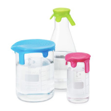 DWK Kimble Silicone Lids, Set of 3 (S-M-L), Cyan Colour (Bag of 3)