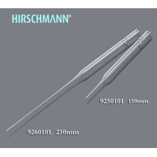 Hirschmann Pasteur Pipette, Long Version, 230mm, Cotton Plugged, Box 250