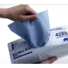 Wypall X50, ROAR Reinforced Blue Wipers, 24 x 42cm, 8 Boxes of 75 Wipes