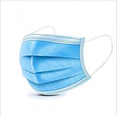Disposable Face Masks with elastic ear loop, 3 ply, Box 50