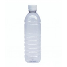 Round Barrel Bottle 350ml, Clear PET & Cap, Gamma Sterile, Labelled & THIO added, Box 77