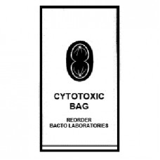 H/D Clear Cytotoxic Medicine Bags, 100um, 180 x 380mm, Box 1000
