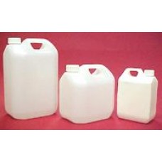 5L Natural HDPE Jerry Can with 38mm cello cap, Each