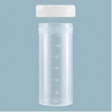 120ml Sample Jar, Flat Bottom, Polypropylene, Gamma Sterile, Labelled, Box 250