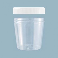 250ml Wide Mouth Sample Jar, Flat Bottom, Polystyrene, Gamma Sterile, Box 180